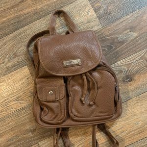 Rosetti brown leather backpack